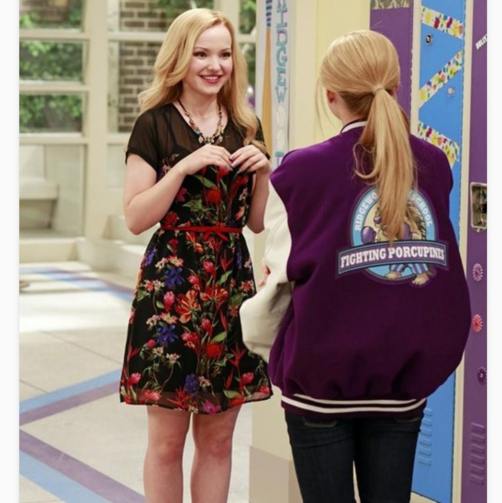 Black Print Dress seen on Liv & Maddie